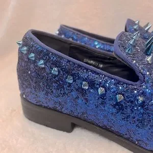 Alberto Fellini Blue Glitter Spike Loafers – Size 13
✨ Statement  Shoes Alberto Fellini | Shoes | Alberto Fellini Mens Blue Sparko  main image 3